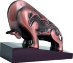 Figurka odlewana byk H-10,5cm RTY3744 + grawerowanie