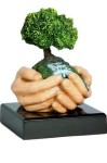 Figurka odlewana ekologia H-19cm RFST2051 + grawerowanie