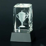 Trofeum kryształowe CAL50105/CUP LED 50x50x105mm + grawerowanie
