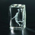 Trofeum kryształowe KR5080/BAS w etui 50x50x80mm + grawerowanie