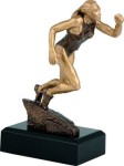 Figurka odlewana biegi H-19,5cm RTY3766/BR +grawerowanie
