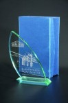 Trofeum szklane G031B 23cm z etui + grawerowanie