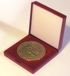 Etui na medal ekskluzywne 70 mm bordo