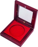 Etui na medal WEWG90110/BR drewniane 30x110x110mm