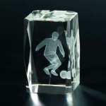 Trofeum kryształowe KR5080/SOC w etui 50x50x80mm + grawerowanie