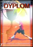 Dyplom papierowy A4 Tenis ziemny DYP68 (25 szt.)