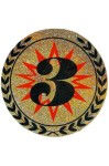 Wklejka hologramowa samoprzylepna R-25mm III miejsce D1-AGM183