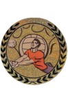 Wklejka hologramowa samoprzylepna R-50mm siatkówka D2-AGM217
