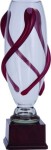 Puchar 4012 B biało-bordowy H-42 cm + grawerowanie