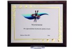 Dyplom drewniany  HG185 H-30,5cm W-23cm + nadruk kolor LUXORJet