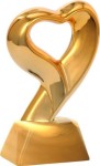 Figurka ceramiczna SERCE H-18cm CE550/G +grawerowanie