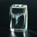 Trofeum kryształowe KR5080/KAR w etui 50x50x80mm + grawerowanie