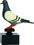 Figurka odlewana gołąb H-17cm RW575 + grawerowanie