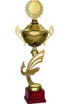 Puchar 4098-01 BP złoty wędkarstwo H-52 cm R-140 mm z przykrywką + grawerowanie
