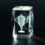 Trofeum kryształowe KR5080/CUP w etui 50x50x80mm + grawerowanie