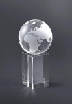 Trofeum kryształowe kula ziemska LCPG01 150mm + grawerowanie