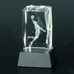 Trofeum kryształowe CAL50105/BAS LED 50x50x105mm + grawerowanie