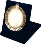 Etui na medal H4/BL welurowe 20x85x105 mm