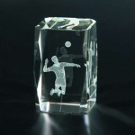 Trofeum kryształowe KR5080/VOL w etui 50x50x80mm + grawerowanie