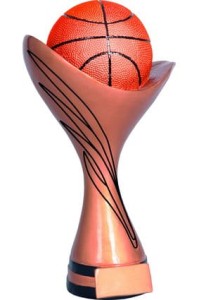 Figurka odlewana koszykówka RFST2062-32/AG H-32cm + grawerowanie