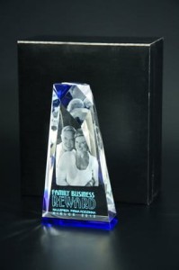 Trofeum kryształowe C021-19 190x10mm + nadruk kolor